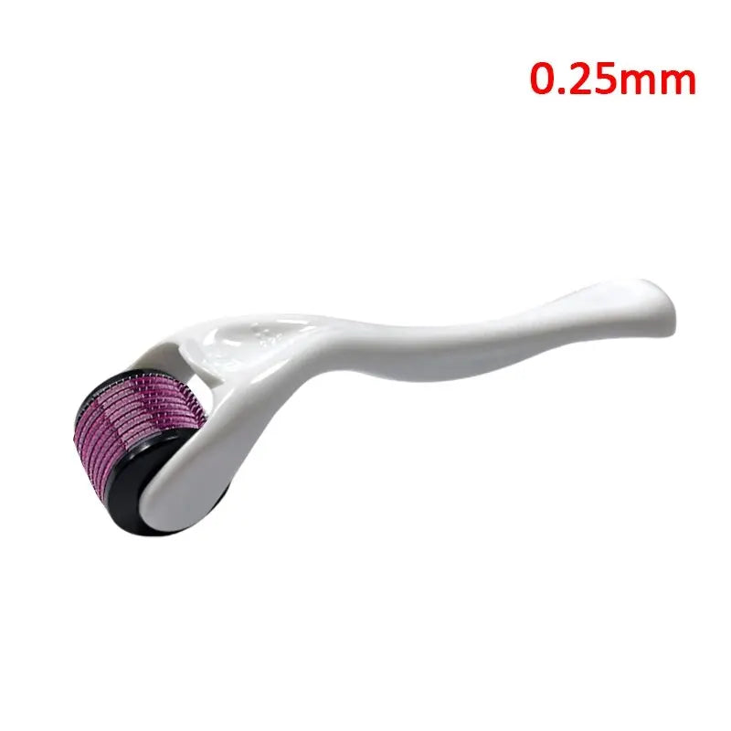 Derma Roller Facial e Corporal para Crescimento de Cabelo – 540 Agulhas (0.2mm, 0.25mm, 0.3mm)