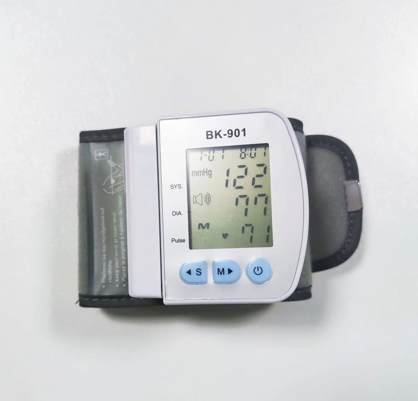 Monitor de Pressão Arterial de Pulso Digital – Medidor com Tela LCD, Frequência Cardíaca e Pulso | Portátil e Fácil de Usar