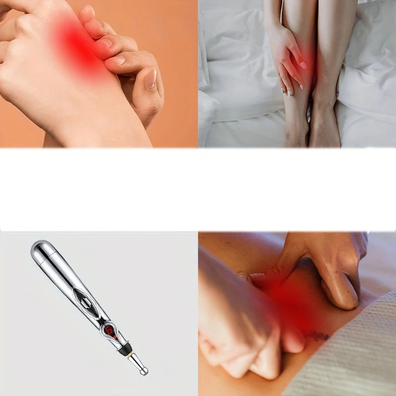 ⚡ Caneta Eletrônica de Acupuntura – Estimulador de Pontos de Meridianos com Massagem Energética | Terapia sem Agulhas para Alívio da Dor e Relaxamento