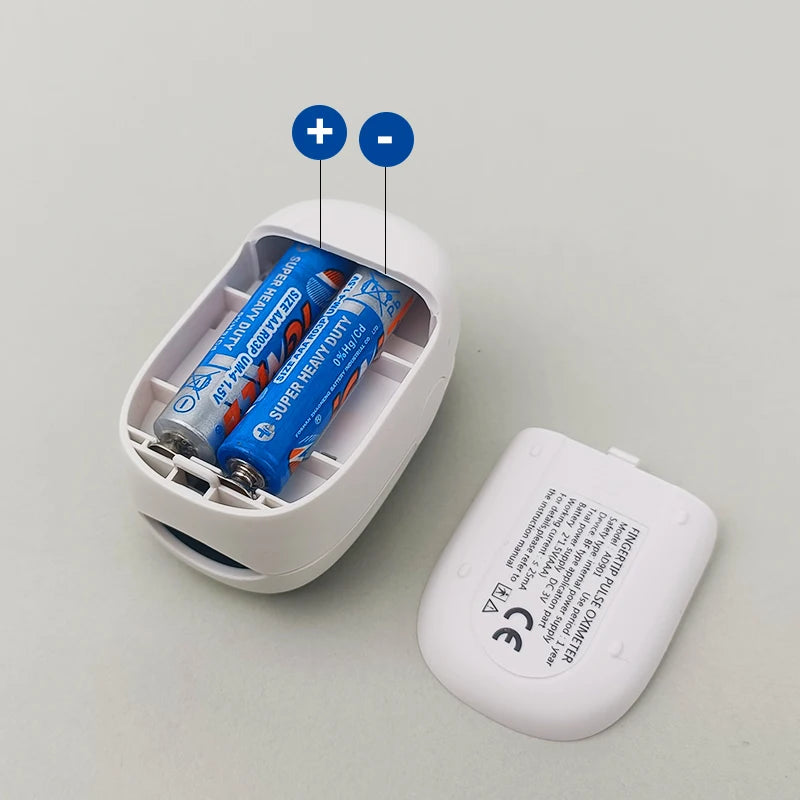 🩺 Oxímetro de Pulso Portátil – Medidor de Saturação de Oxigênio (SpO2) e Frequência Cardíaca com Display LED | Uso na Ponta do Dedo