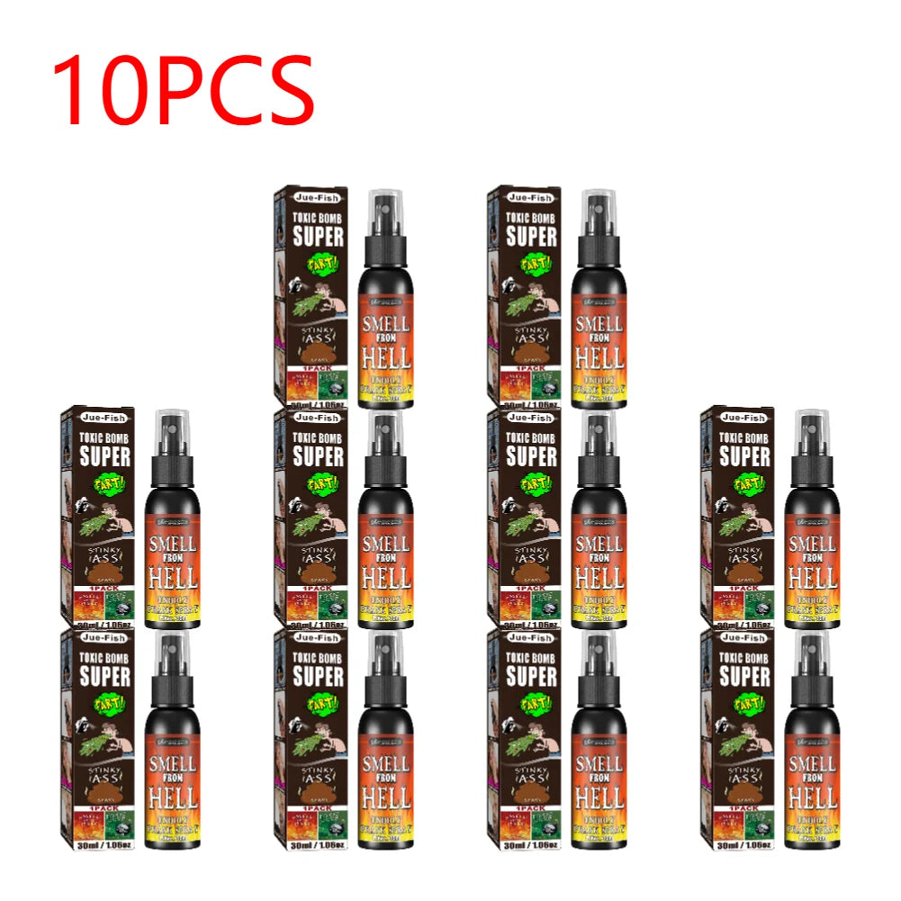 Plastic Gag Spray Can para adultos e crianças, não tóxico, brinquedos engraçados, fedido, brincadeira, festa de Halloween, 30ml