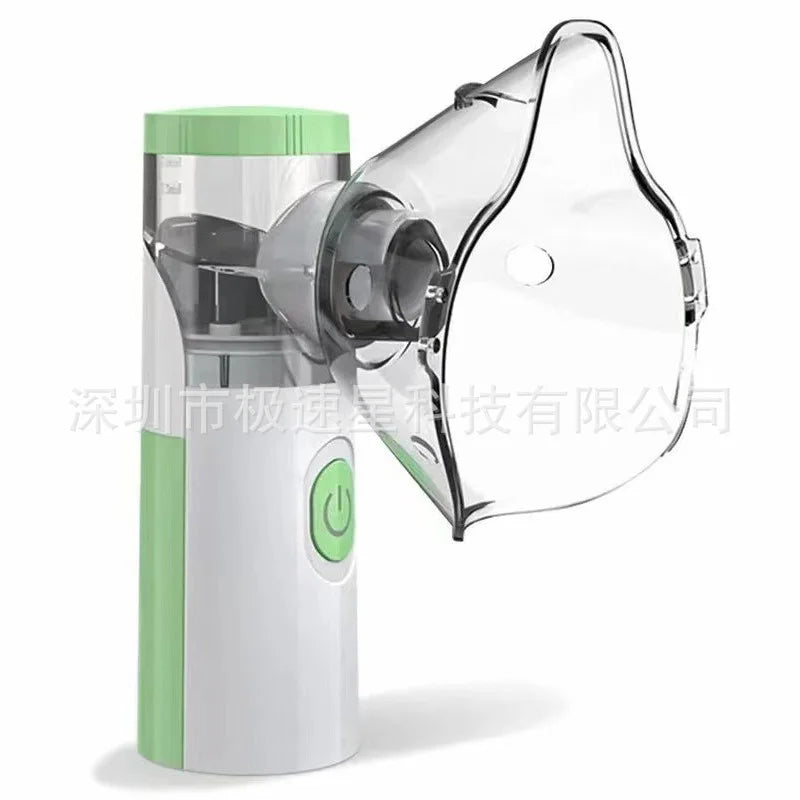 Nebulizador Médico Portátil de Malha Silenciosa – Inalador para Asma, Crianças e Adultos | Mini Atomizador USB com Umidificação