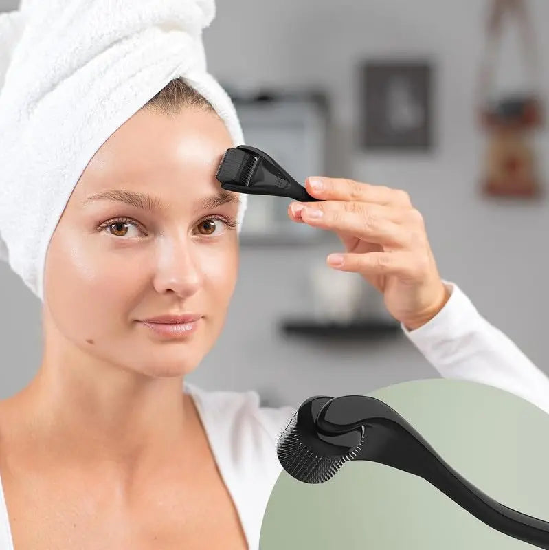 540 agulhas para corpo facial crescimento do cabelo rolo derma para pele barba 0.2mm 0.25mm 0.3mm agulha micro rosto rolo ferramenta