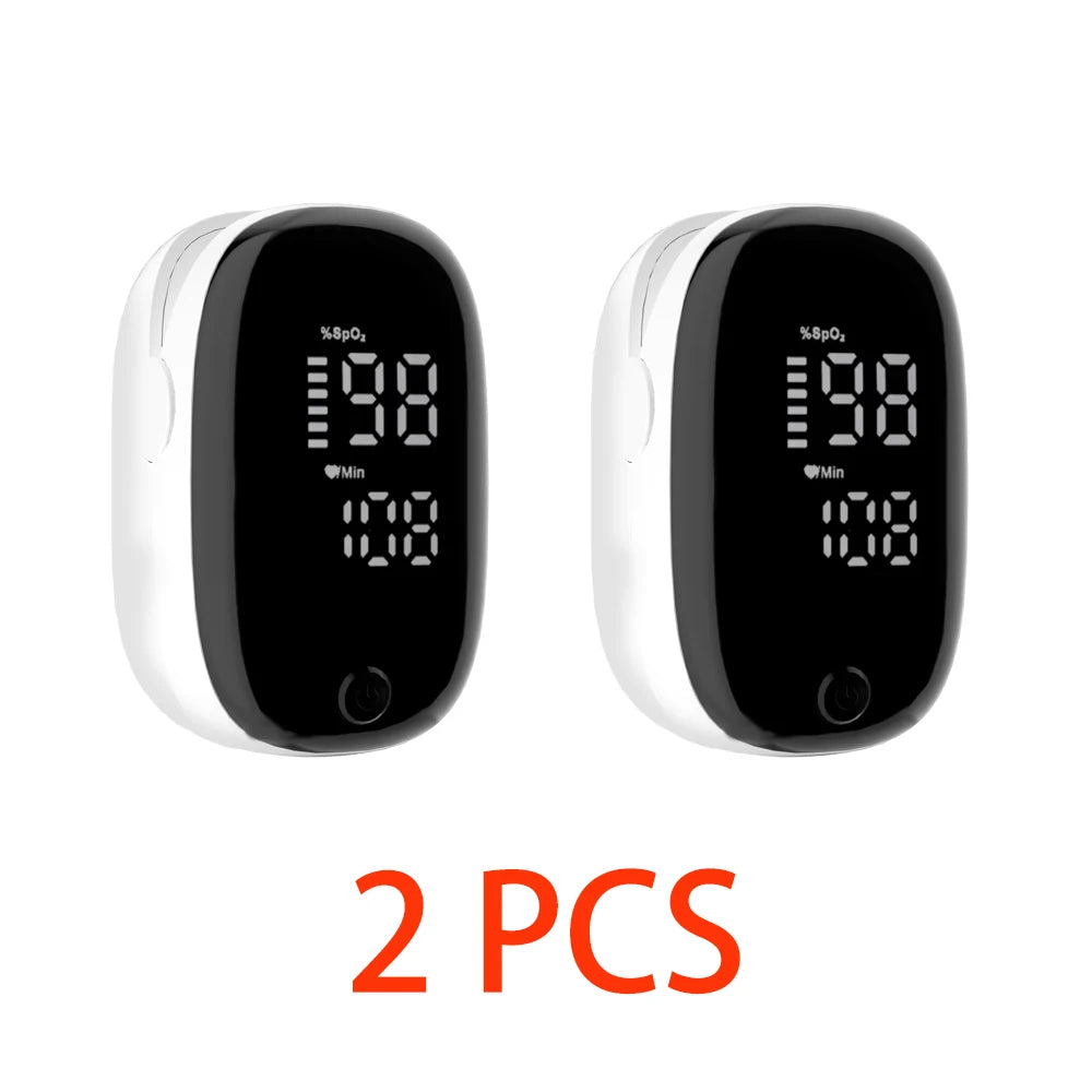 🩺 Oxímetro de Pulso Portátil – Medidor de Saturação de Oxigênio (SpO2) e Frequência Cardíaca com Display LED | Uso na Ponta do Dedo