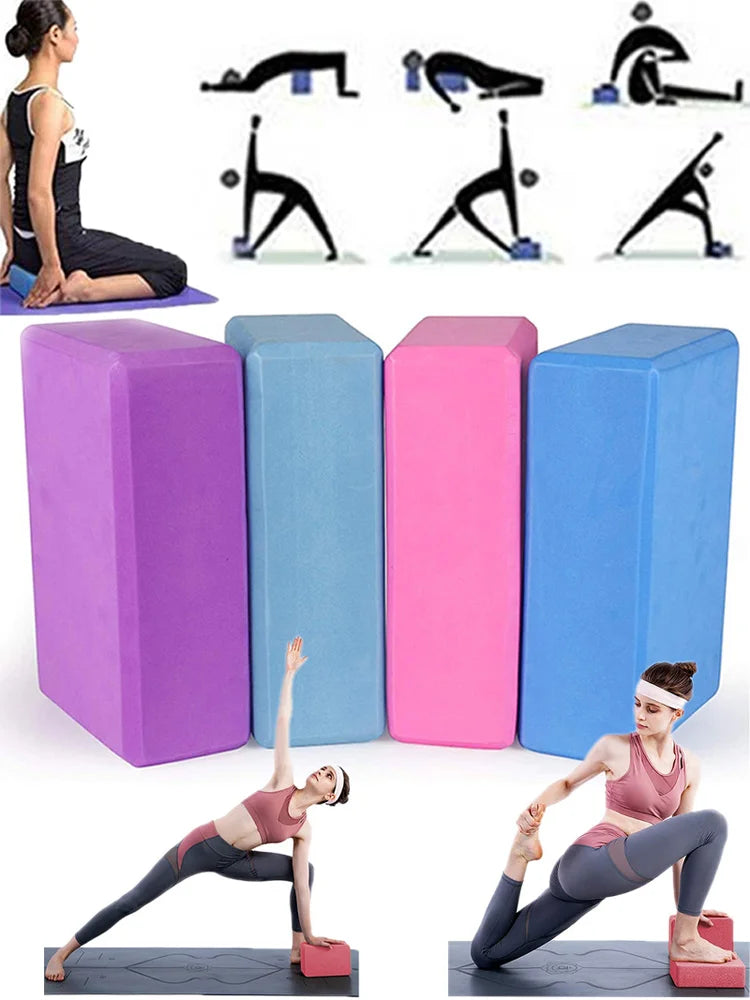 Bloco de Espuma de Yoga de Alta Densidade – Antiderrapante para Mais Estabilidade e Conforto