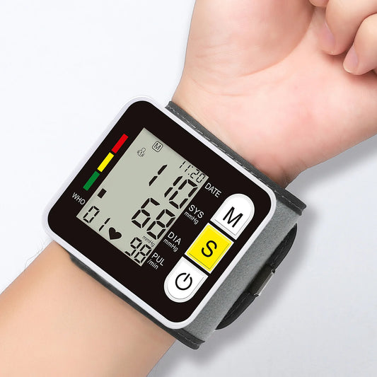 Monitor de Pressão Arterial de Pulso Digital – Medidor com Tela LCD, Frequência Cardíaca e Pulso | Portátil e Fácil de Usar
