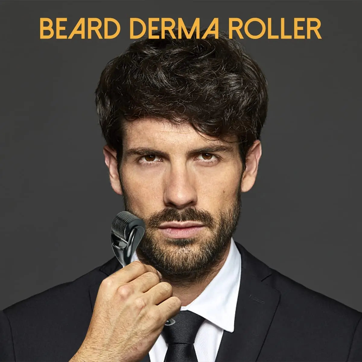 Derma Roller Facial e Corporal para Crescimento de Cabelo – 540 Agulhas (0.2mm, 0.25mm, 0.3mm)