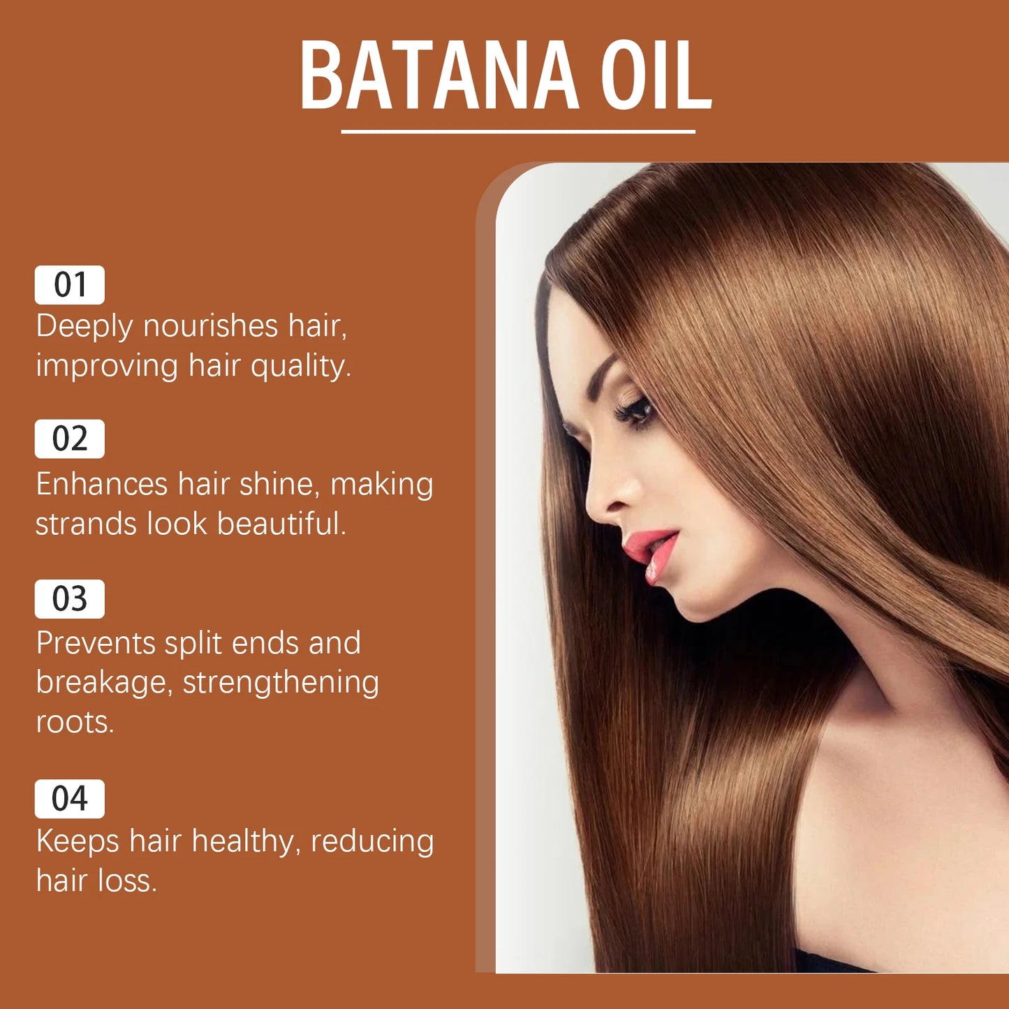 Condicionador de óleo de batana do mês ocidental, cuidados naturais, hidratante, evita perda de cabelo e quebra de cabelo, melhora a qualidade do cabelo, suave e suave