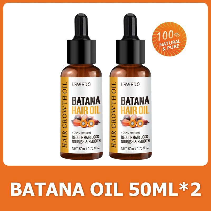 Lewedo Naturals Óleo de Batana Puro – Crescimento Rápido e Cuidado Saudável para Cabelos Masculinos e Femininos