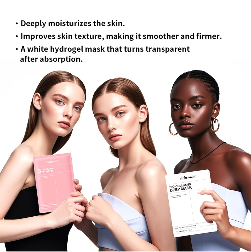 Máscara Facial de Hidrogel Bio-Colágeno – Renovação Profunda e Hidratação Intensa Durante a Noite