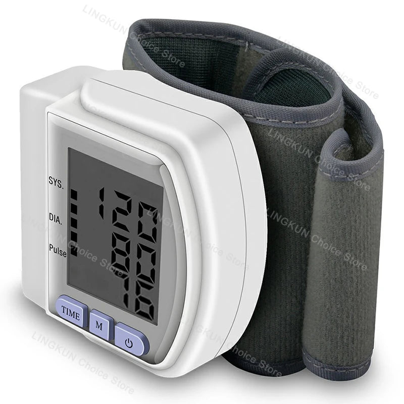 Monitor de Pressão Arterial de Pulso Digital – Medidor com Tela LCD, Frequência Cardíaca e Pulso | Portátil e Fácil de Usar