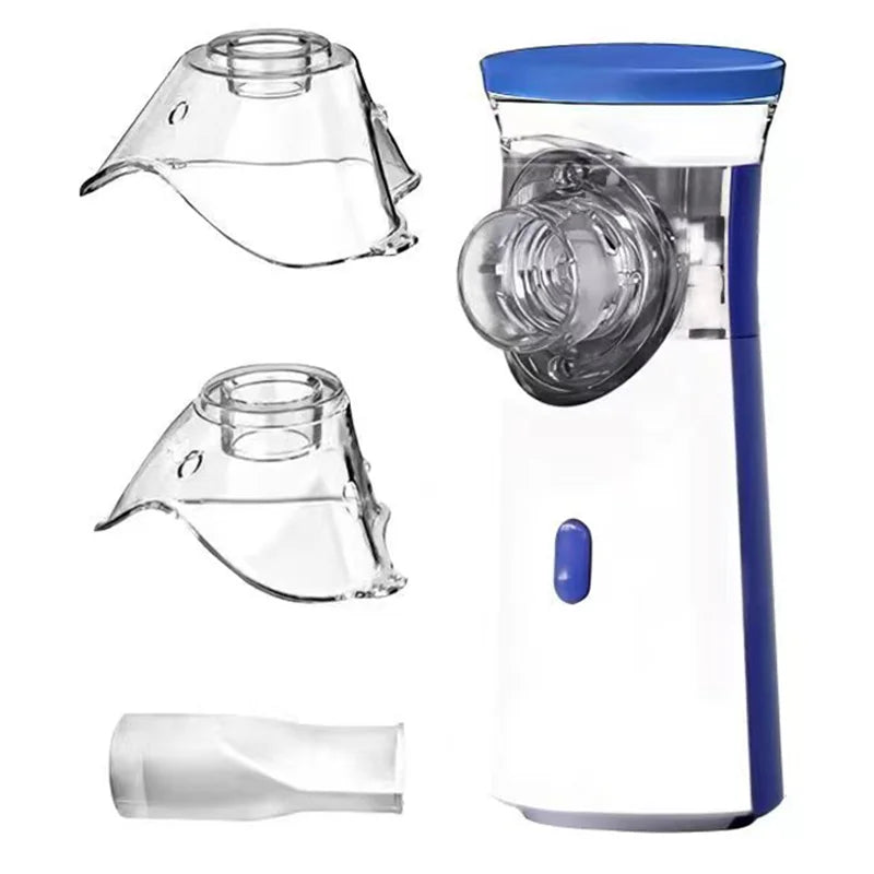 Nebulizador Médico Portátil de Malha Silenciosa – Inalador para Asma, Crianças e Adultos | Mini Atomizador USB com Umidificação