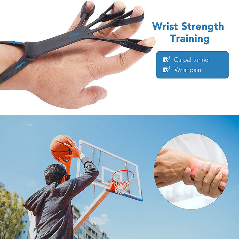 Dispositivo de silicone para exercícios de dedo, alongador para artrite, treinamento de fortalecimento e reabilitação para aliviar a dor