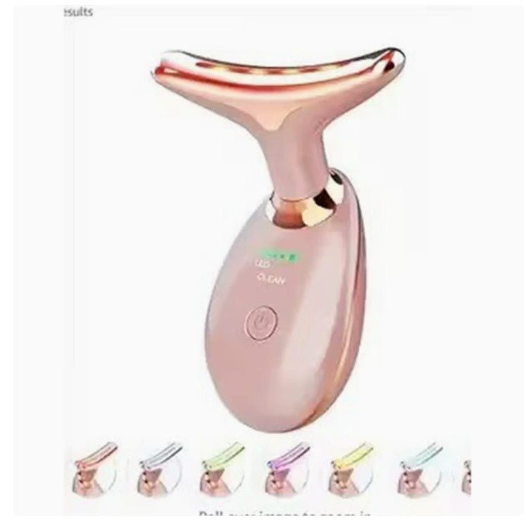 Massageador térmico EMS para levantamento e abertura do pescoço, removedor de rugas por microcorrente elétrica