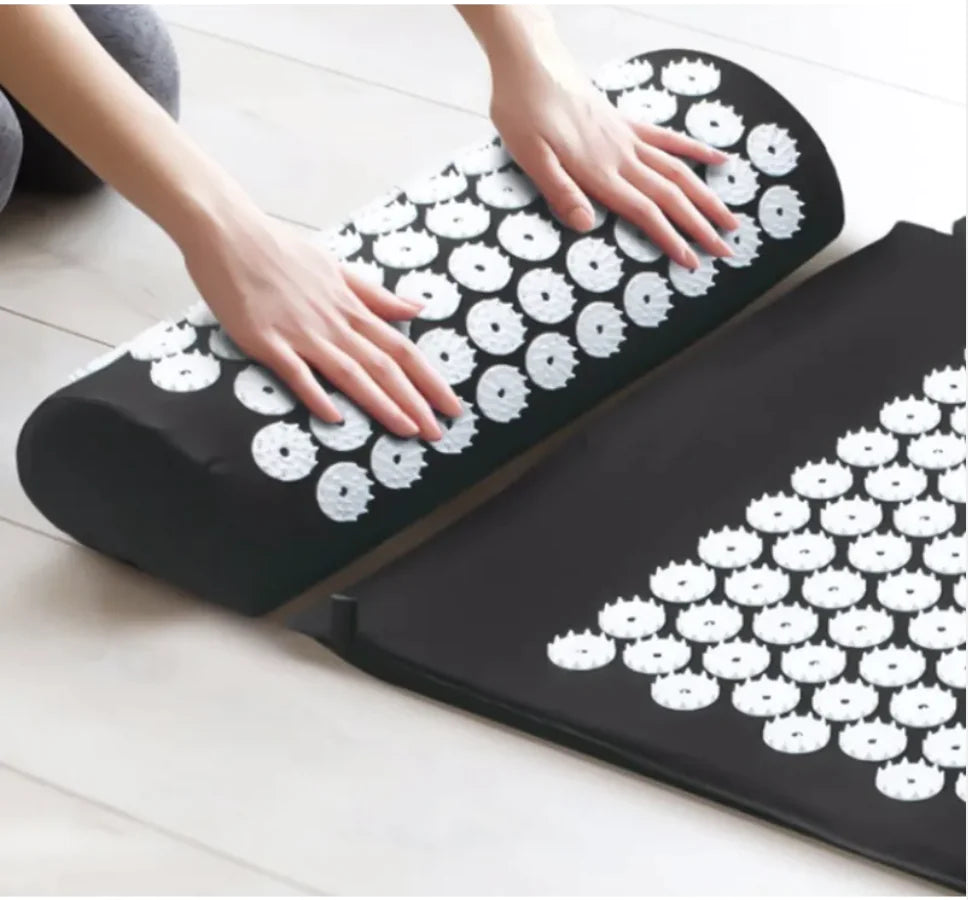 Conjunto de Esteira e Almofada de Massagem por Acupressão