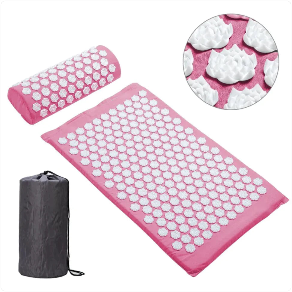 Conjunto de Esteira e Almofada de Massagem por Acupressão